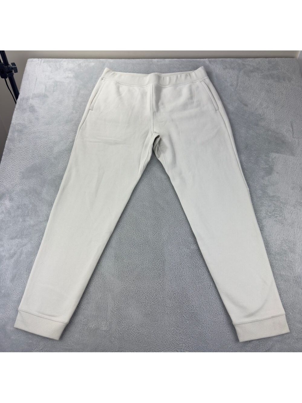 Kit & Ace NWOT Men Sz XL Fleece Lined White Sweatpant Joggers 36 W x 30 L